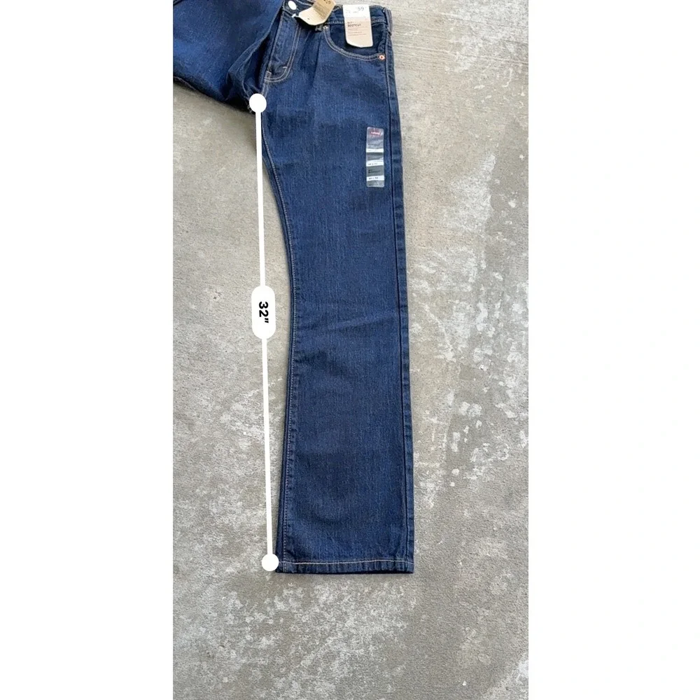 Levis 517 Retro Bootcut Jeans Mens 30x32 Dark Slim Fit 100% Cotton Rugged Denim